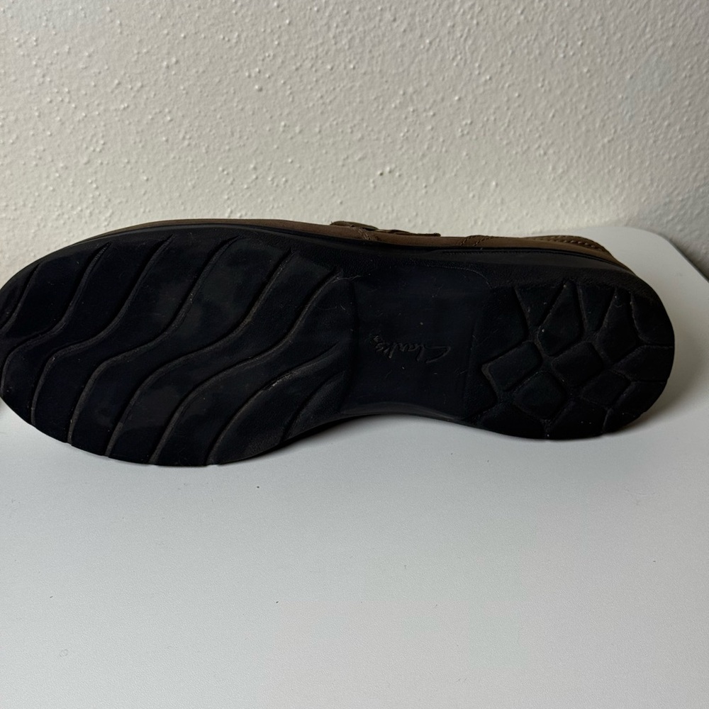 Clarks women Brown Leather Loafers - Picture 10 of 10